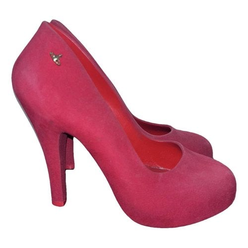 Pre-owned Vivienne Westwood Anglomania Leather Heels In Red