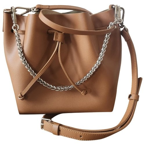 Pre-owned Lancaster Leather Crossbody Bag In Camel