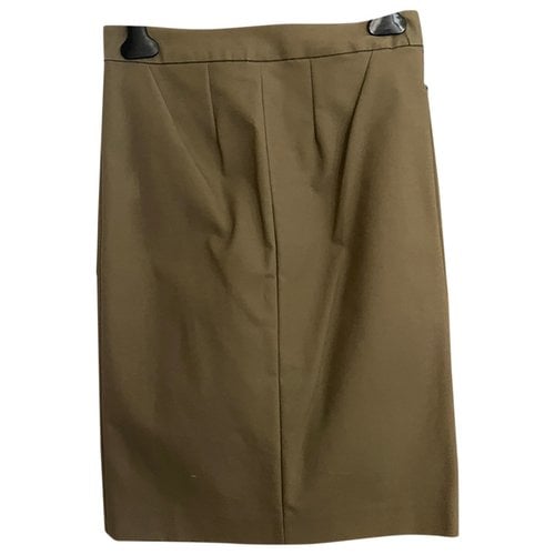 Pre-owned Aspesi Mid-length Skirt In Khaki