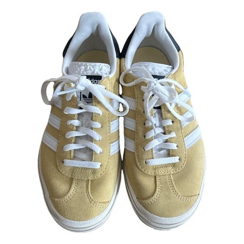 Pre-owned Adidas Originals Gazelle Trainers In Yellow