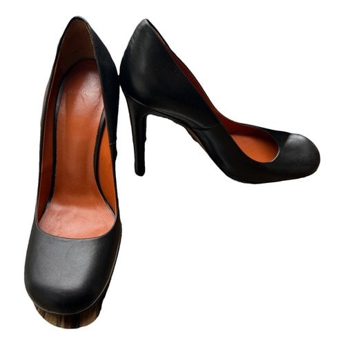 Pre-owned Mulberry Leather Heels In Black
