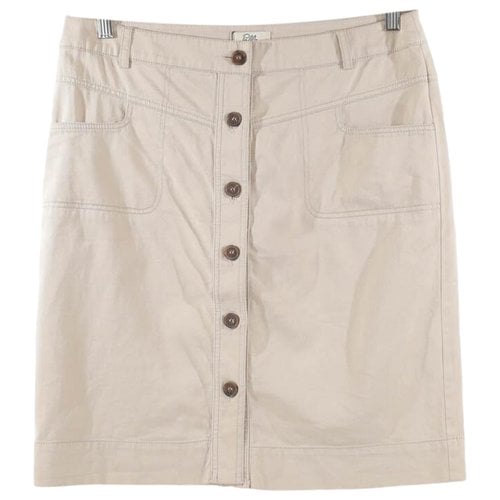 Pre-owned Gerard Darel Mid-length Skirt In Beige