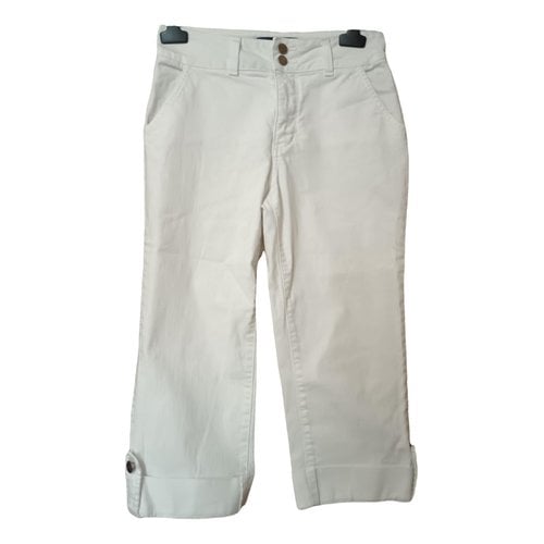 Pre-owned Nydj Short Jeans In White