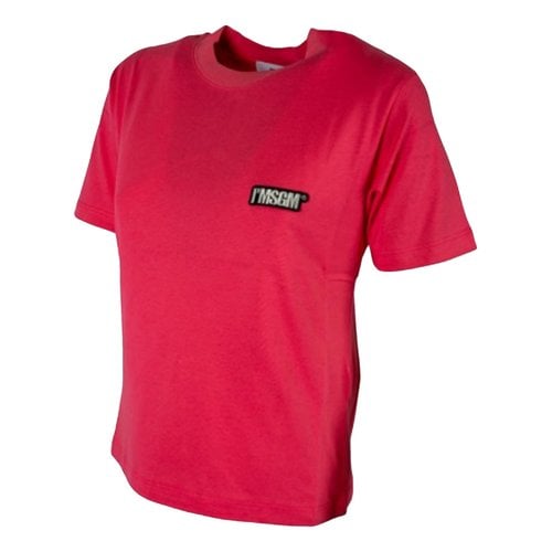 Pre-owned Msgm T-shirt In Red