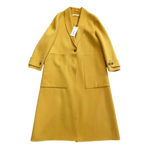 Pre-owned Liviana Conti Wool Coat In Yellow