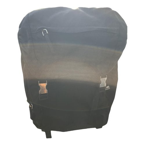 Pre-owned Prada Leather Travel Bag In Black