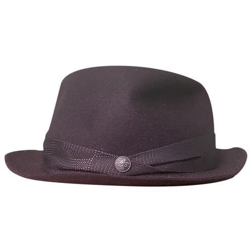 Pre-owned Borsalino Hat In Purple