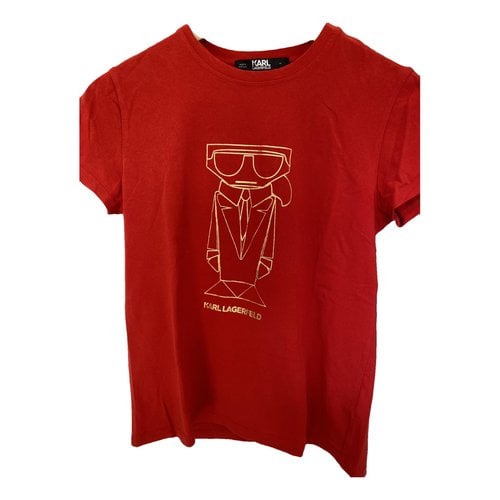 Pre-owned Karl Lagerfeld T-shirt In Red