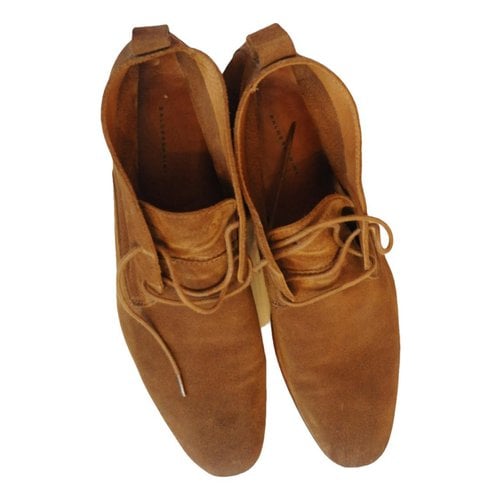 Pre-owned Baldessarini Lace Ups In Camel