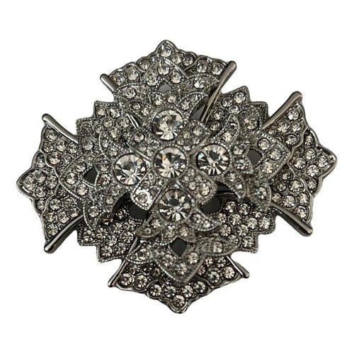 Pre-owned Kenneth Jay Lane Pin & Brooche In Silver