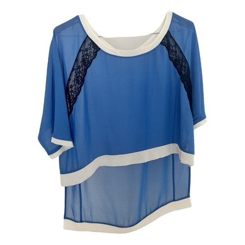 Pre-owned Pinko Silk Blouse In Blue