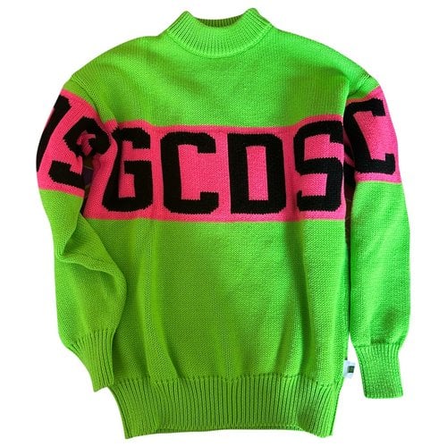 Pre-owned Gcds Wool Jumper In Green