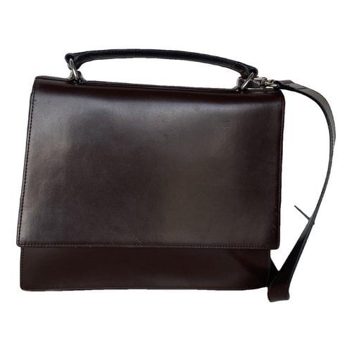 Pre-owned Paco Rabanne Leather Handbag In Brown