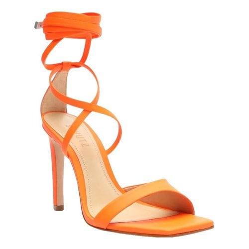 Pre-owned Schutz Leather Heels In Orange