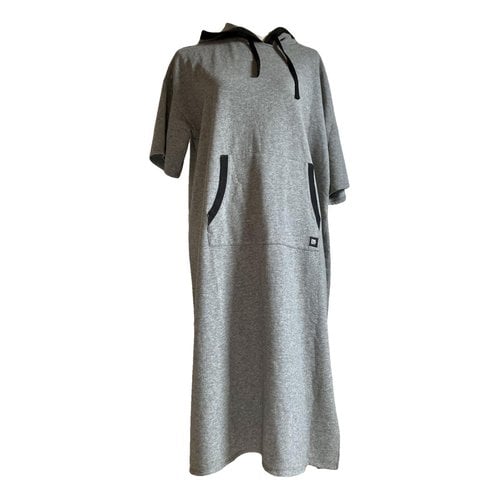 Pre-owned Dkny Maxi Dress In Grey