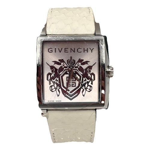 Pre-owned Givenchy Watch In White