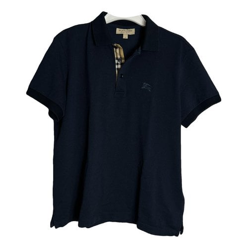 Pre-owned Burberry T-shirt In Navy