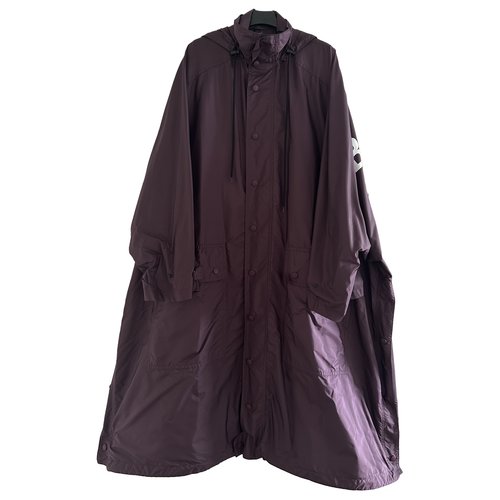 Pre-owned Balenciaga Coat In Purple
