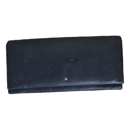 Pre-owned Kate Spade Leather Clutch Bag In Black