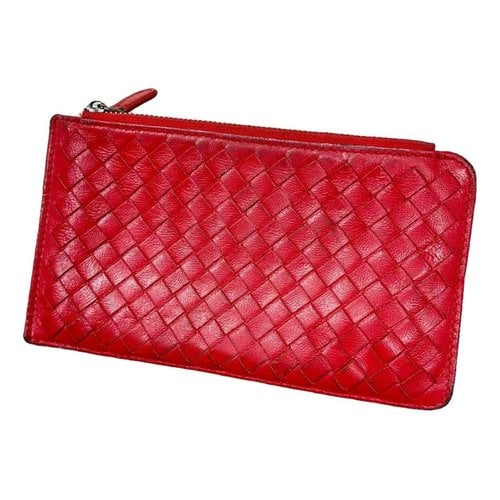 Pre-owned Bottega Veneta Leather Small Bag In Red