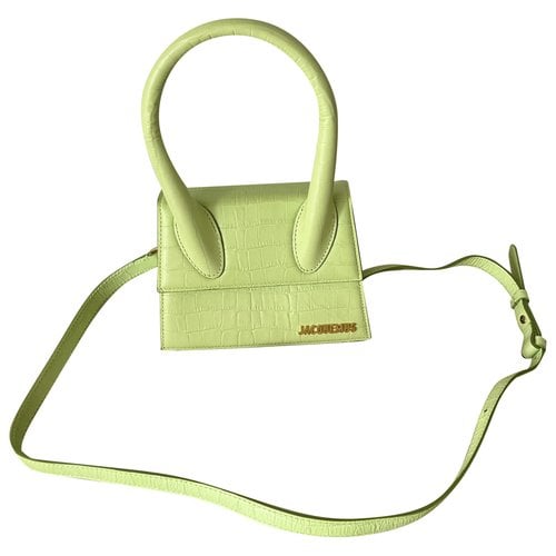 Pre-owned Jacquemus Chiquito Leather Crossbody Bag In Green