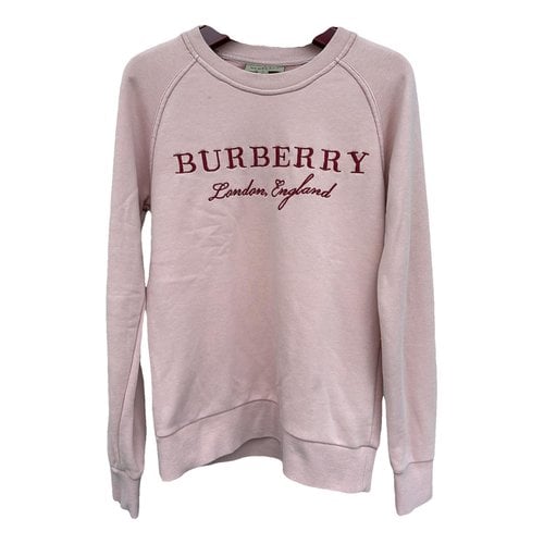 Pre-owned Burberry Sweatshirt In Pink