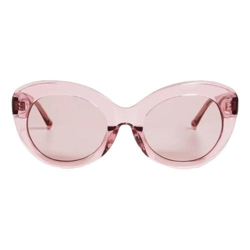 Pre-owned Attico Oversized Sunglasses In Pink