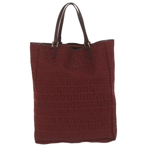 Pre-owned Fendi Cloth Tote In Red