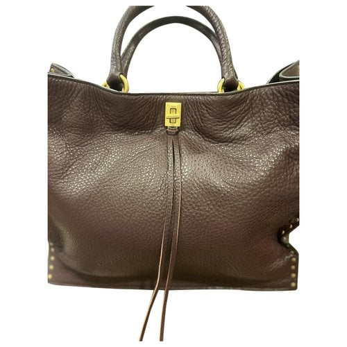Pre-owned Rebecca Minkoff Leather Handbag In Burgundy