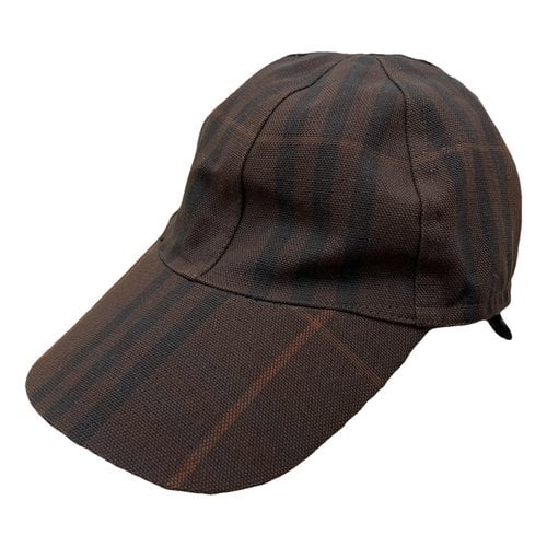 Pre-owned Burberry Cap In Brown