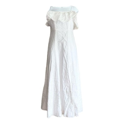 Pre-owned Loup Charmant Mid-length Dress In White