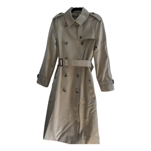 Pre-owned Burberry Waterloo Trench Coat In Camel