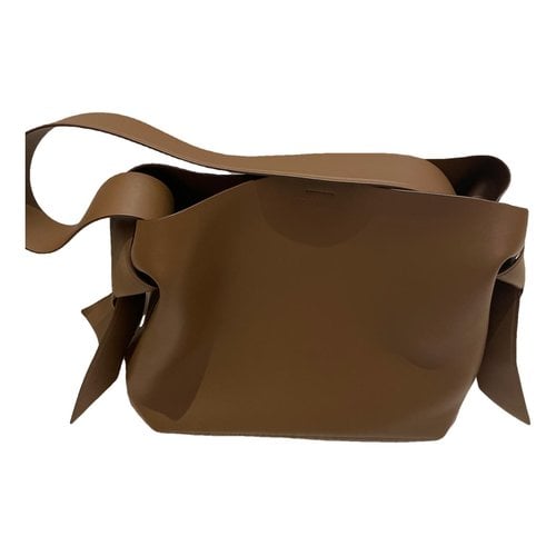 Pre-owned Acne Studios Musubi Leather Handbag In Brown