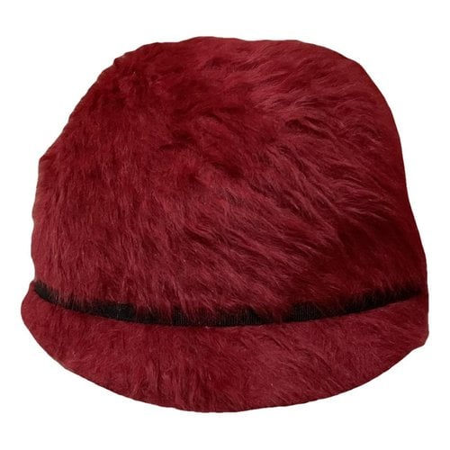 Pre-owned Emmanuelle Khanh Wool Hat In Red