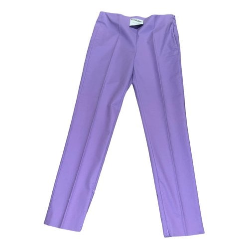 Pre-owned Moschino Carot Pants In Purple