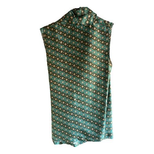 Pre-owned P.a.r.o.s.h Silk Camisole In Green