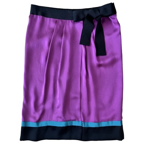 Pre-owned Philosophy Di Alberta Ferretti Silk Mid-length Skirt In Purple