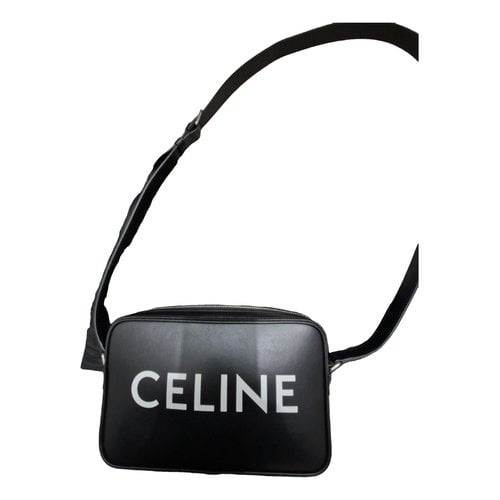 Pre-owned Celine Leather Travel Bag In Black