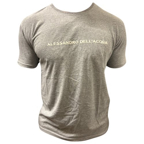 Pre-owned Alessandro Dell'acqua T-shirt In Grey