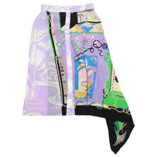 Pre-owned Emilio Pucci Silk Skirt In Multicolour