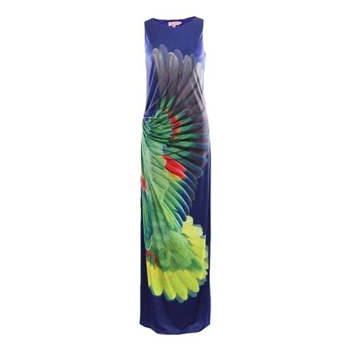 Pre-owned Ted Baker Maxi Dress In Blue