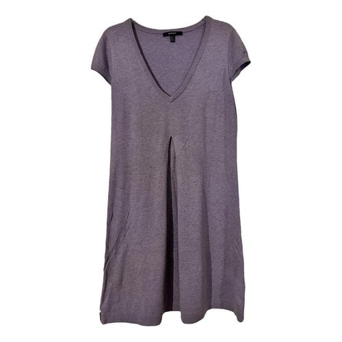 Pre-owned Gant Wool Mid-length Dress In Purple