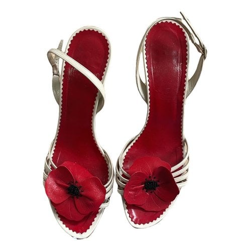 Pre-owned Moschino Cheap And Chic Leather Heels In Red