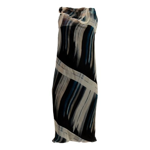 Pre-owned Maison Margiela Silk Mid-length Dress In Multicolour