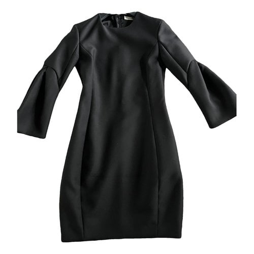 Pre-owned Dior Wool Mid-length Dress In Black