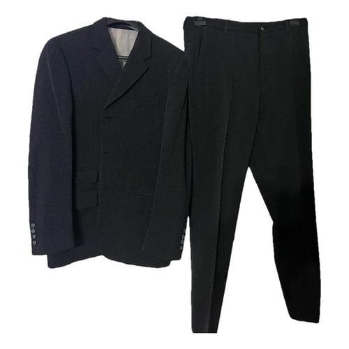 Pre-owned D&g Wool Suit In Anthracite