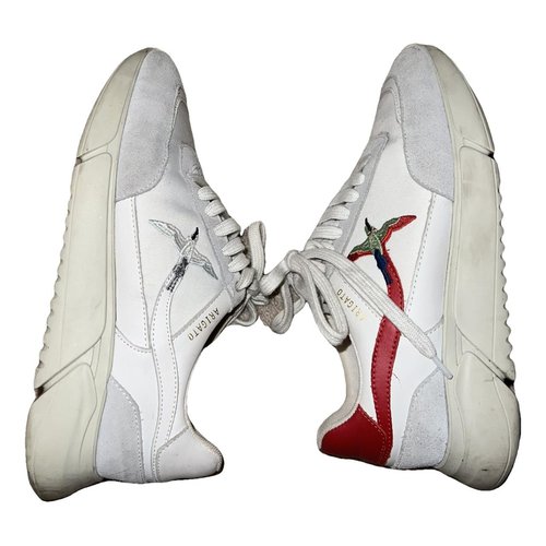 Pre-owned Axel Arigato Cloth Trainers In White