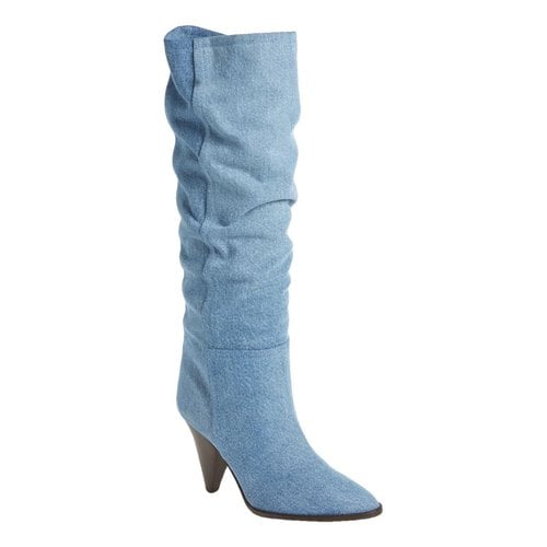 Pre-owned Isabel Marant Cloth Boots In Blue