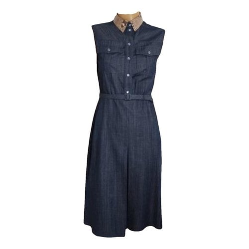 Pre-owned Gucci Mid-length Dress In Blue