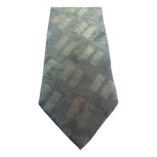 Pre-owned Giorgio Armani Silk Tie In Khaki